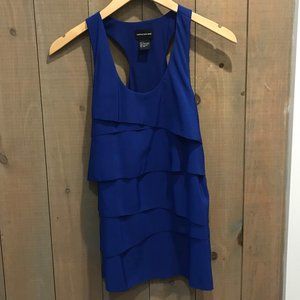 Central Park West Royal Blue Layered Razor Tank S